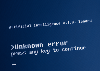 An image showing AI giving an error