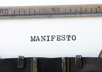 manifesto written by a typewriter